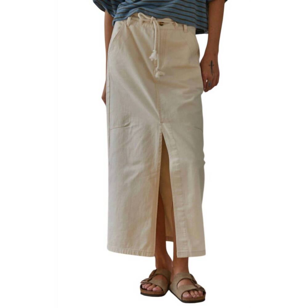 NEW BY TOGETHER bon voyage skirt in cream